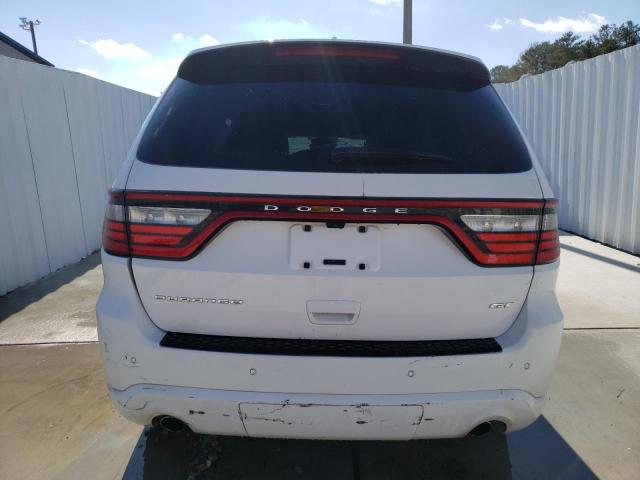 1C4RDHDG3NC217808 - 2022 DODGE DURANGO GT WHITE photo 6