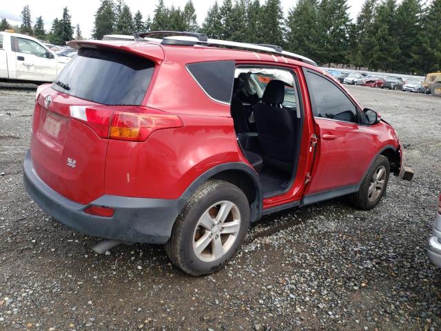 2T3RFREV9EW134538 - 2014 TOYOTA RAV4 XLE RED photo 3