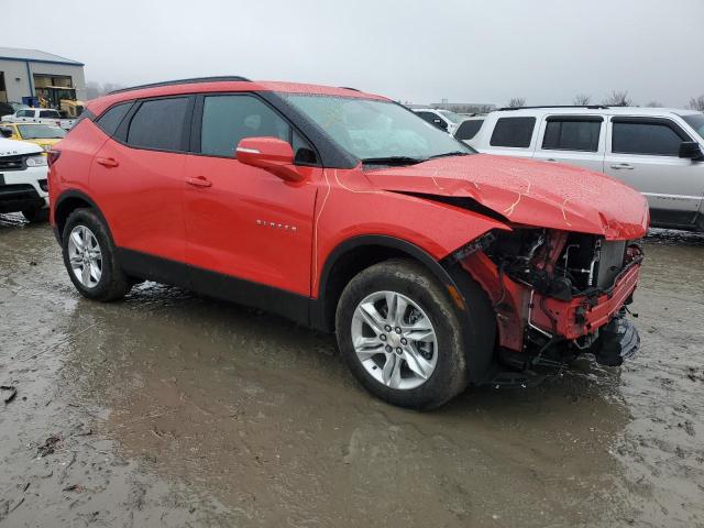 3GNKBHRSXMS517933 - 2021 CHEVROLET BLAZER 2LT RED photo 4