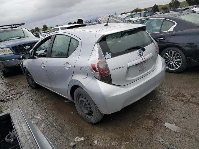 JTDKDTB37D1534019 - 2013 TOYOTA PRIUS C SILVER photo 2