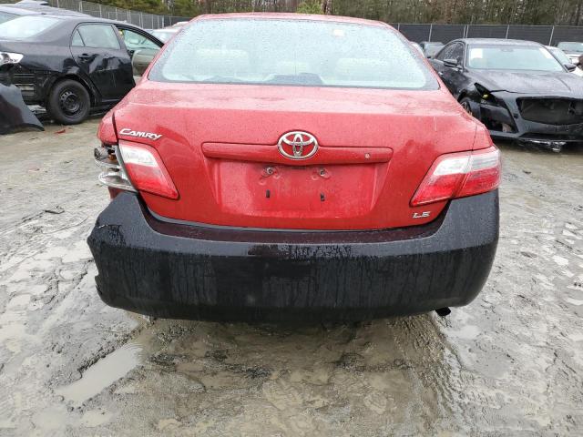 4T1BE46K78U216034 - 2008 TOYOTA CAMRY CE RED photo 6