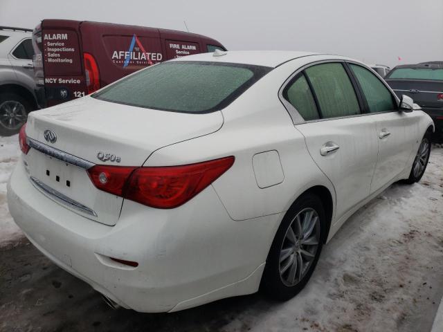 JN1BV7AR4FM423507 - 2015 INFINITI Q50 BASE WHITE photo 3