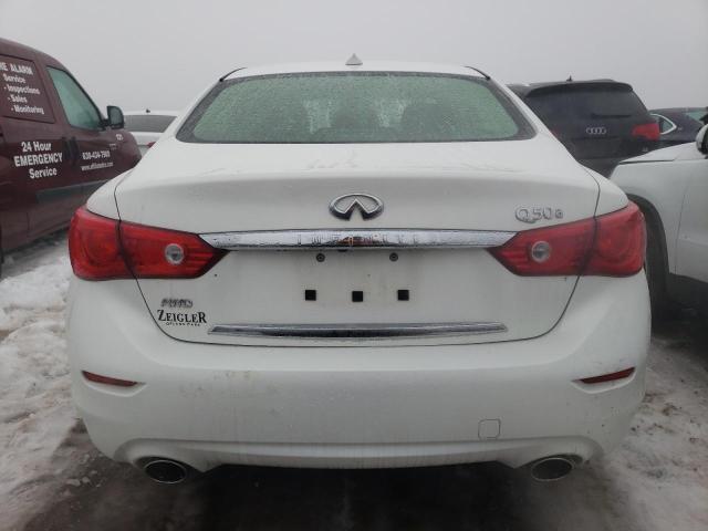 JN1BV7AR4FM423507 - 2015 INFINITI Q50 BASE WHITE photo 6