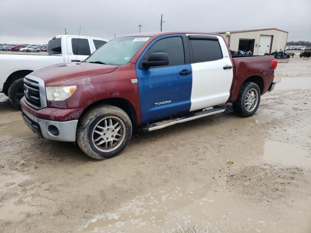 5TFEM5F11AX010004 - 2010 TOYOTA TUNDRA CREWMAX SR5 RED photo 1