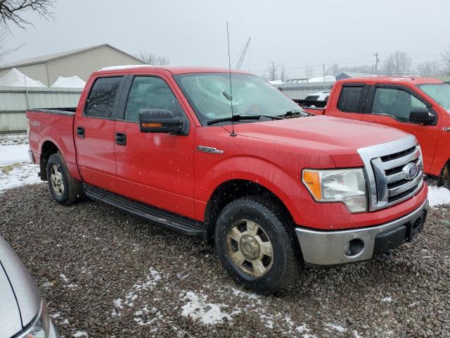 1FTFW1EV7AKC51462 - 2010 FORD F150 SUPERCREW RED photo 4