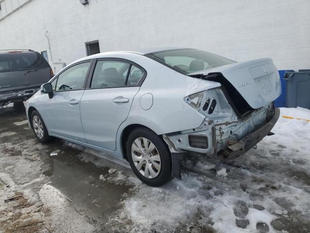 2HGFB2F51CH593744 - 2012 HONDA CIVIC LX SILVER photo 2