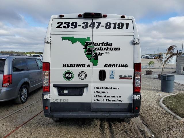 3C6TRVDG2JE107168 - 2018 RAM PROMASTER 2500 HIGH WHITE photo 6