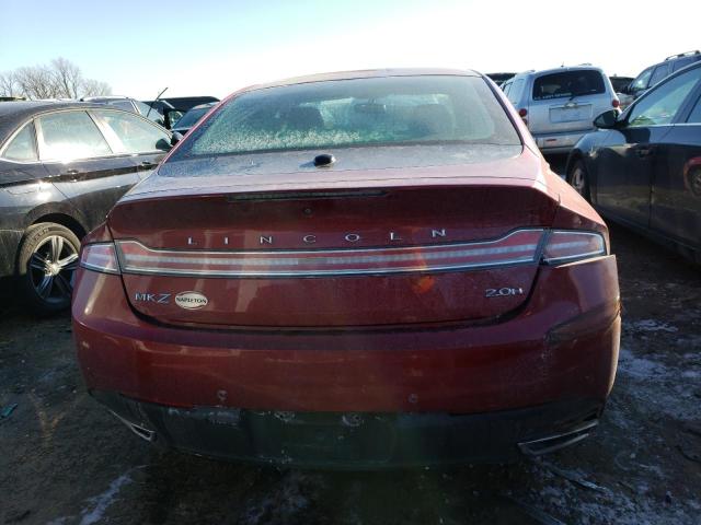 3LN6L2LU1FR606214 - 2015 LINCOLN MKZ HYBRID RED photo 6