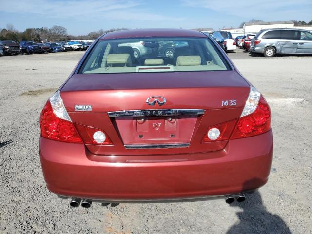 JNKAY01E26M103055 - 2006 INFINITI M35 BASE RED photo 6