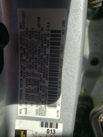 5TELU42N56Z292710 - 2006 TOYOTA TACOMA DOUBLE CAB 银色 照片 12