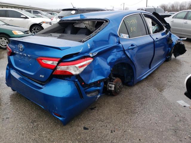 4T1G11AK4LU343310 - 2020 TOYOTA CAMRY SE BLUE photo 3