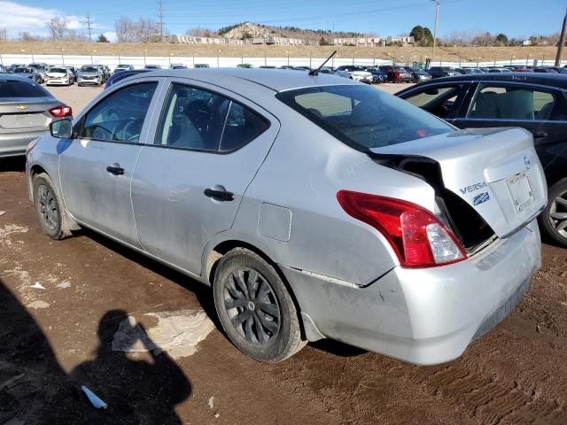 3N1CN7AP3HL811120 - 2017 NISSAN VERSA S SILVER photo 2