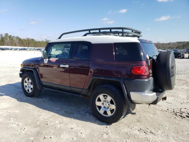 JTEBU11F070047167 - 2007 TOYOTA FJ CRUISER BURGUNDY photo 2