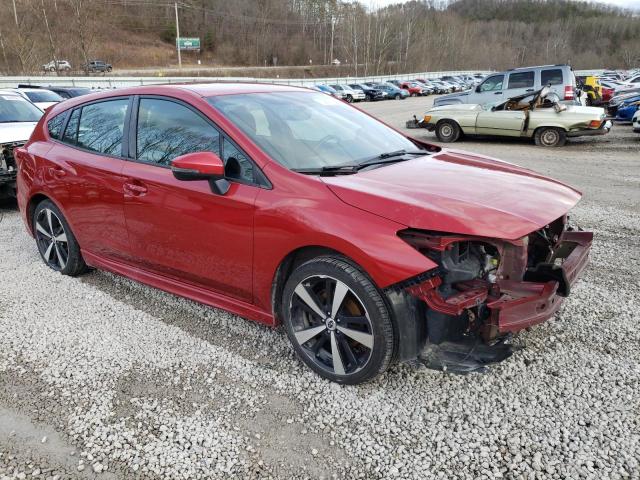 4S3GTAK65H3742871 - 2017 SUBARU IMPREZA SPORT RED photo 4