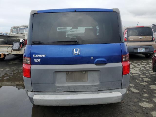 5J6YH28384L030710 - 2004 HONDA ELEMENT LX BLUE photo 6