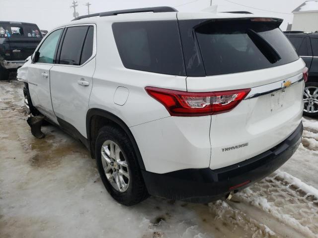 1GNERGKW3KJ305468 - 2019 CHEVROLET TRAVERSE LT WHITE photo 2