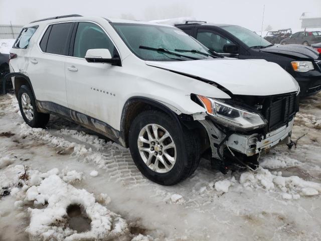 1GNERGKW3KJ305468 - 2019 CHEVROLET TRAVERSE LT WHITE photo 4