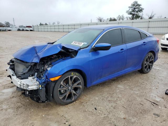 2HGFC2F86LH584545 - 2020 HONDA CIVIC SPORT 蓝色 照片 1