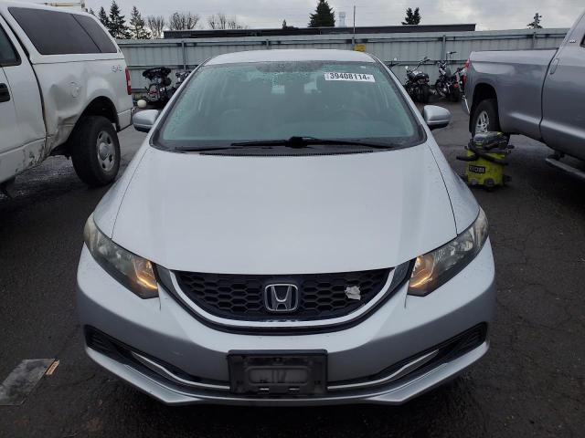 19XFB2F55EE222776 - 2014 HONDA CIVIC LX SILVER photo 5