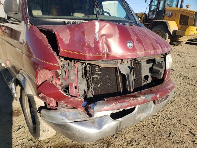 2B6HB11Y7XK573238 - 1999 DODGE RAM VAN B1500 BURGUNDY photo 9