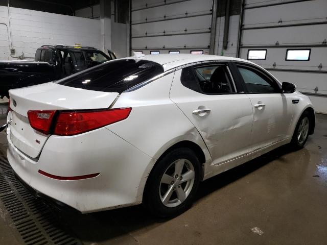 KNAGM4A70F5642068 - 2015 KIA OPTIMA LX WHITE photo 3