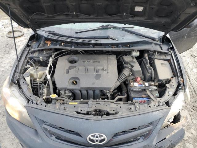 2T1BU4EE5BC628475 - 2011 TOYOTA COROLLA BASE BLACK photo 11