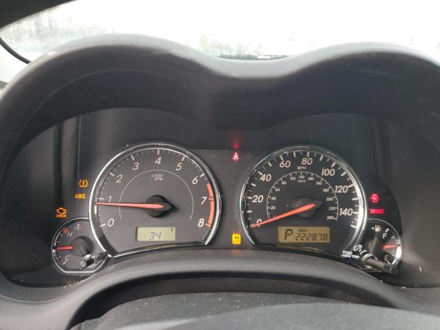 2T1BU4EE5BC628475 - 2011 TOYOTA COROLLA BASE BLACK photo 9