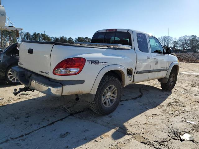 5TBRT34164S447477 - 2004 TOYOTA TUNDRA ACCESS CAB SR5 WHITE photo 3
