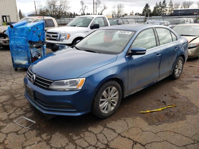 3VWLA7AJ7FM421176 - 2015 VOLKSWAGEN JETTA TDI BLUE photo 1