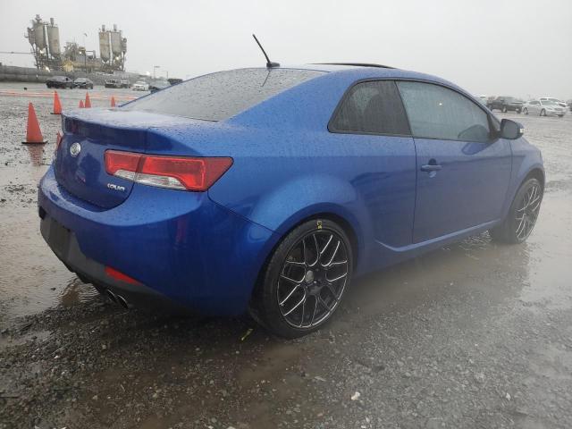 KNAFW6A38A5140156 - 2010 KIA FORTE SX BLUE photo 3