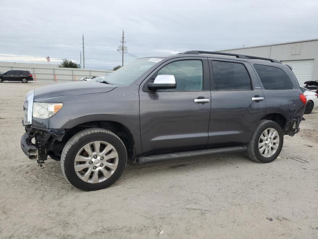 5TDDW5G14ES099664 - 2014 TOYOTA SEQUOIA PLATINUM GRAY photo 1