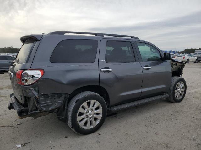 5TDDW5G14ES099664 - 2014 TOYOTA SEQUOIA PLATINUM GRAY photo 3