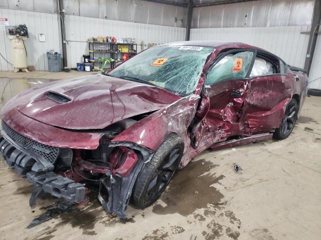 2C3CDXHG2NH141235 - 2022 DODGE CHARGER GT MAROON photo 1