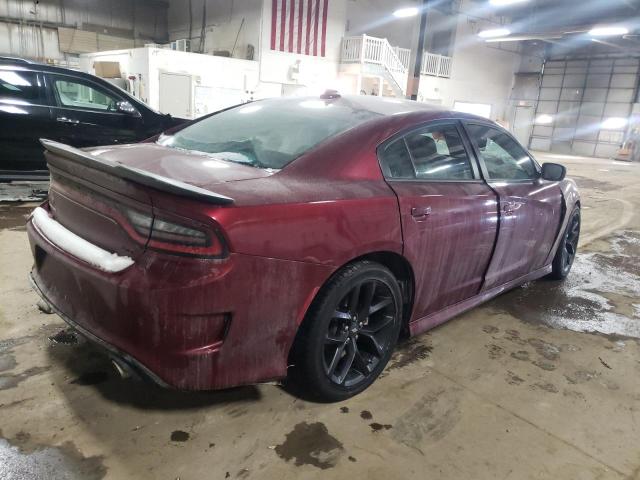 2C3CDXHG2NH141235 - 2022 DODGE CHARGER GT MAROON photo 3