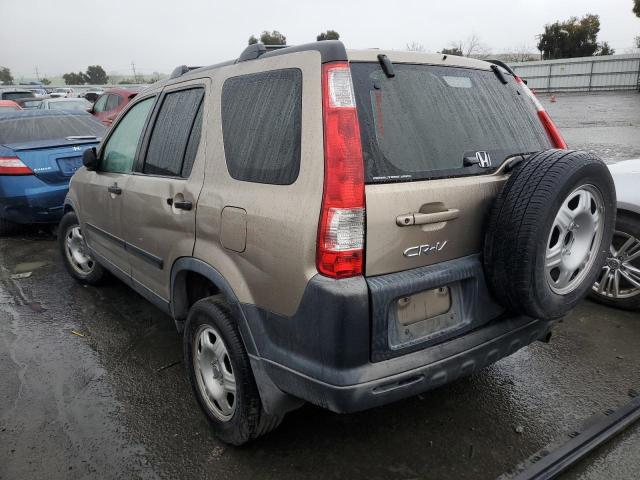 JHLRD78526C060697 - 2006 HONDA CR-V LX BROWN photo 2