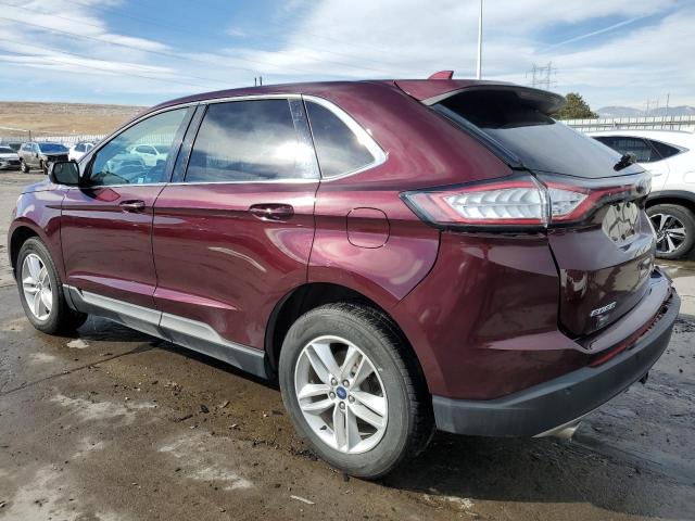 2FMPK4J98JBB95127 - 2018 FORD EDGE SEL MAROON photo 2