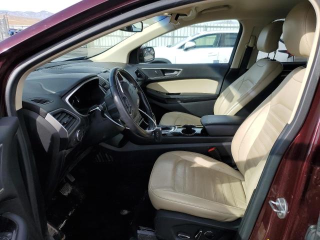 2FMPK4J98JBB95127 - 2018 FORD EDGE SEL MAROON photo 7