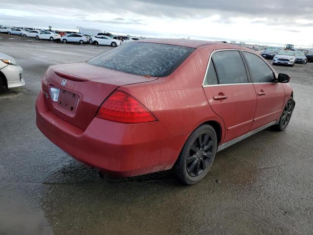 1HGCM664X7A043832 - 2007 HONDA ACCORD SE BURGUNDY photo 3