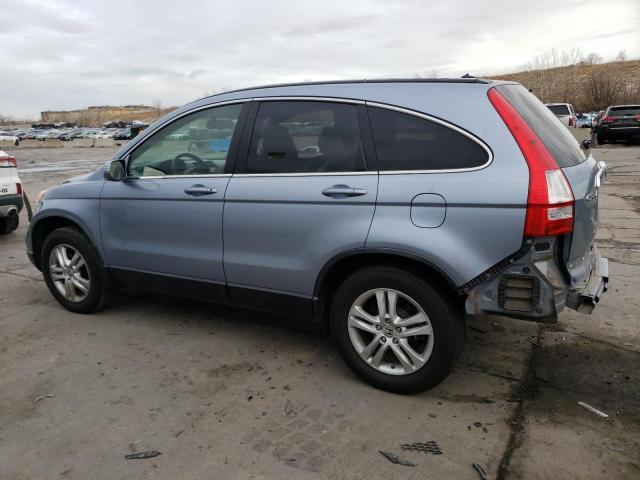 JHLRE3H72AC011712 - 2010 HONDA CR-V EXL BLUE photo 2