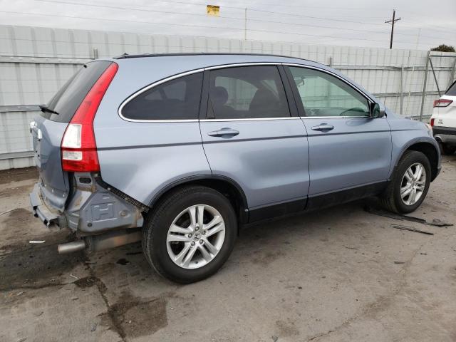 JHLRE3H72AC011712 - 2010 HONDA CR-V EXL BLUE photo 3