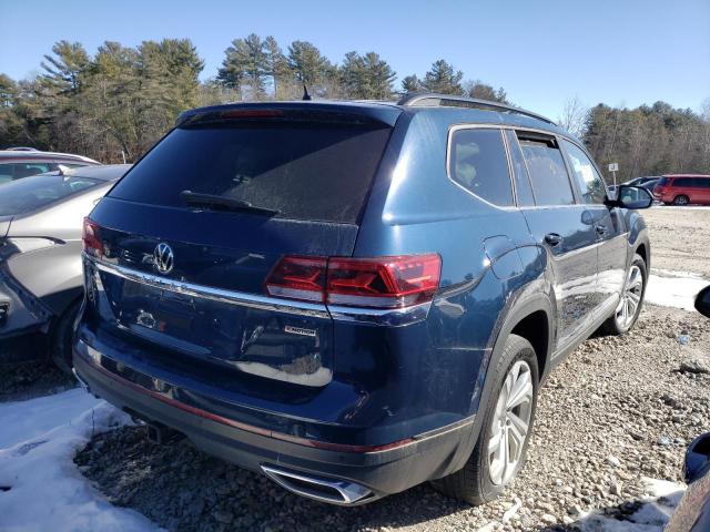 1V2KR2CA8MC546501 - 2021 VOLKSWAGEN ATLAS SE BLUE photo 3