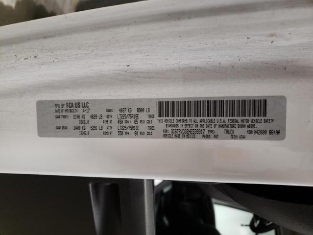 3C6TRVDG2HE539317 - 2017 RAM PROMASTER 2500 HIGH Ақ фото 12