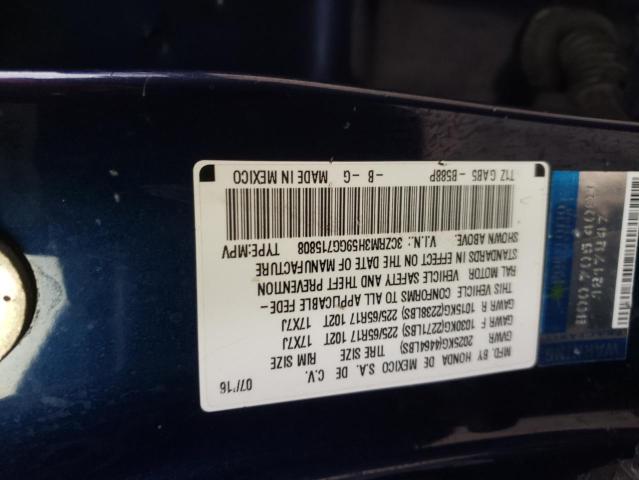 3CZRM3H59GG715808 - 2016 HONDA CR-V EX BLUE photo 13