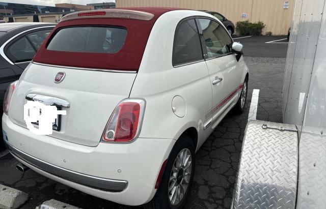 3C3CFFER5CT164796 - 2012 FIAT 500 LOUNGE WHITE photo 4