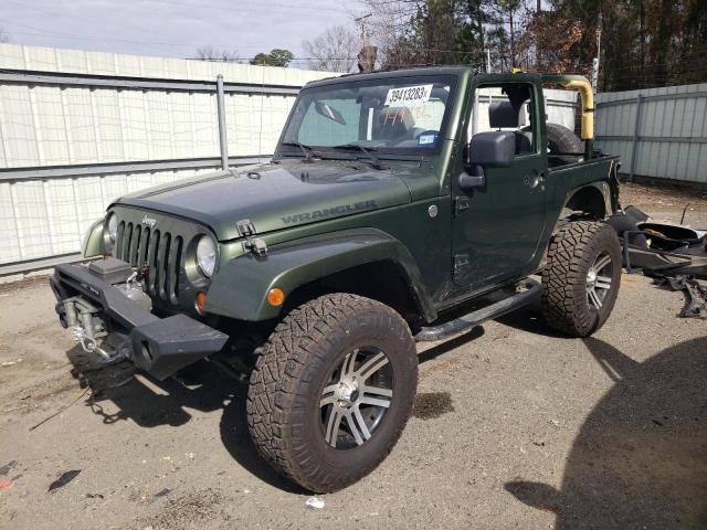 1J4FA241X7L149282 - 2007 JEEP WRANGLER X GREEN photo 1