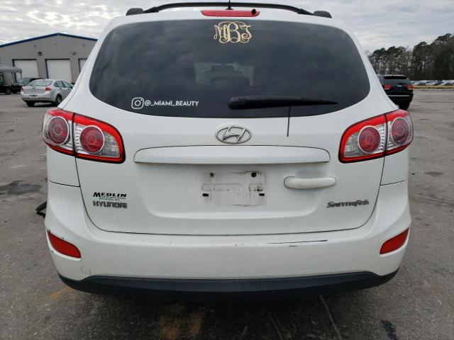 5NMSG3AB2AH406773 - 2010 HYUNDAI SANTA FE GLS WHITE photo 6