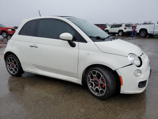 3C3CFFBR4CT382703 - 2012 FIAT 500 SPORT WHITE photo 4