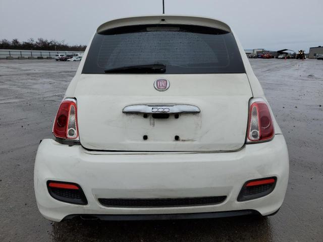 3C3CFFBR4CT382703 - 2012 FIAT 500 SPORT WHITE photo 6