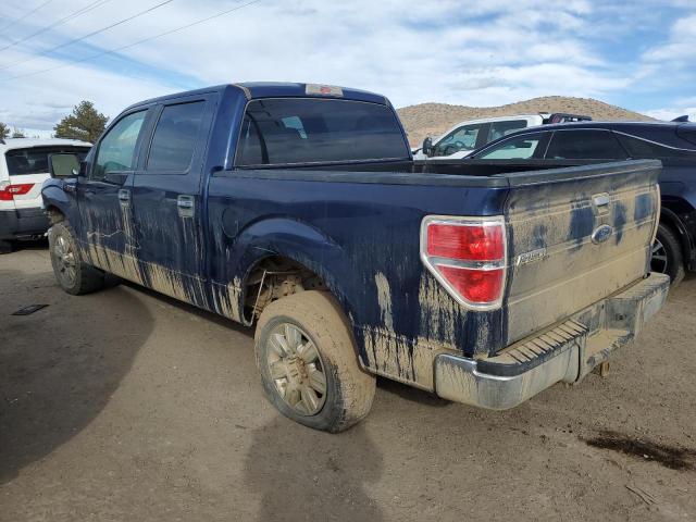 1FTEW1C88AFD66086 - 2010 FORD F150 SUPERCREW BLUE photo 2