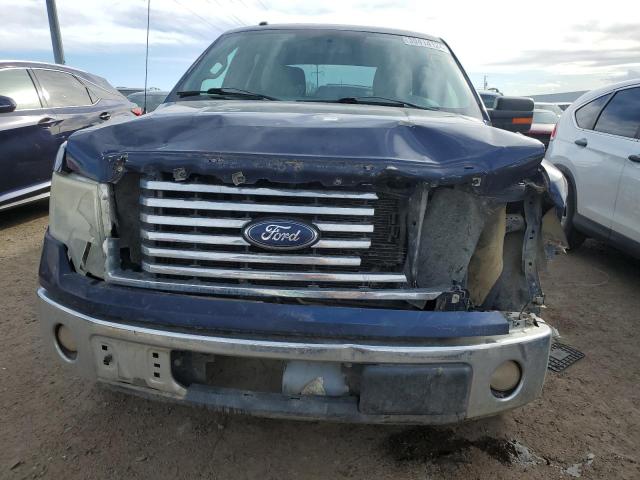 1FTEW1C88AFD66086 - 2010 FORD F150 SUPERCREW BLUE photo 5